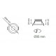 Foco empotrar LED fijo Redondo Ø48mm MNI 3W Blanco